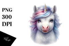 Detailed Baby Unicorn PNG Product Image 1