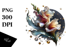 Abstract Glossy Snapdragon PNG Product Image 1