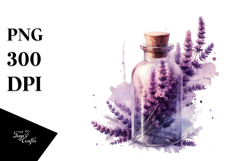 Watercolor Abstract Bottle Lavender Product Image 1
