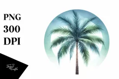 Watercolor Palm Tree, USA | Sublimation | Clipart Product Image 1
