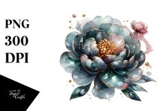 Peonies with Golden Insertions | Clipart Product Image 3