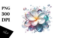 Abstract Gardenia Watercolor Splash | Clipart Product Image 1