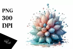 Glossy Snowdrop Watercolor PNG Product Image 3