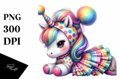 colorful Baby Unicorn in Polka Dancer's Costume Product Image 3