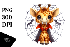 Cute Giraffe Watercolor Sticker Clipart Product Image 1