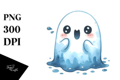 Digital Cute Ghost Mummy, PNG Product Image 1