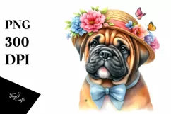 Colorful Bullmastiff Sticker Clipart Product Image 3