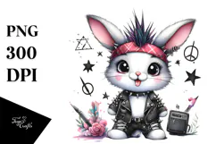 Cute Baby Bunny PNG Product Image 1