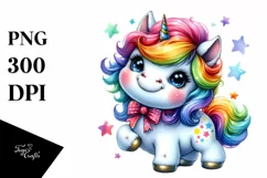 Funny Baby Unicorn, Transparent PNG Product Image 3