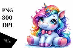 Funny Baby Unicorn, Transparent PNG Product Image 3