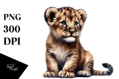 Baby Lion Transparent PNG Product Image 1