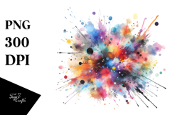 Colorful Brushstroke PNG Product Image 1