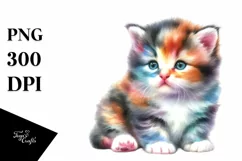 Colorful Funny Baby Cat Clipart Product Image 3