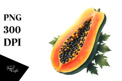 Watercolor Papaya | Sublimation | Clipart Product Image 3