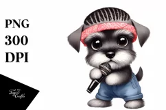 Funny Baby Macaw Hip Hop Singer Clipart Product Image 3