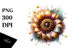 Glossy Sunflower Made of Glass Material | Sublimation | Product Image 3