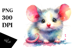 Vibrant Cute Baby Mouse, Style PNG Product Image 1