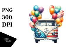 Vintage Van, Transparent PNG Product Image 1