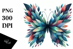 Abstract Vibrant Plant Leaves PNG Product Image 1
