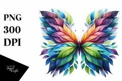 Abstract Vibrant Plant Leaves PNG Product Image 3