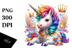 colorful Baby Unicorn with Polish Manor Product Image 1