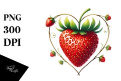 Strawberry Heart PNG Product Image 1