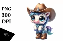 Shy Baby Unicorn | Sublimation | Clipart Product Image 1