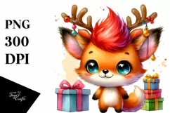 Baby Fox with Christmas Cheer, High-res PNG Product Image 3