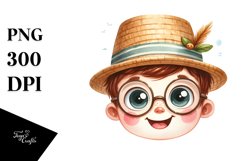 Funny Happy Portrait | Sublimation | Clipart Product Image 1
