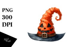 Funny Watercolor Simple Halloween Hat | Clipart Product Image 3
