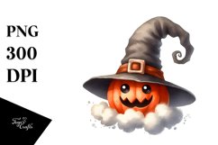 Funny Watercolor Simple Halloween Hat | Clipart Product Image 1