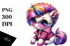 Funny Playing Unicorn PNG Product Image 1