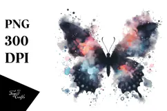 Vibrant Butterfly Silhouettes PNG Product Image 1