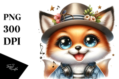 Cute Baby Fox PNG Product Image 1