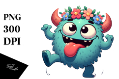 Sarcastic Monster with Flower Crown Product Image 1