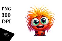 Colorful Crazy Baby Ladybug | Sublimation | Clipart Product Image 3