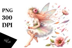 Small Fairy Tumbling Spring Petals Clipart Product Image 3