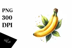 Watercolor Banana | Sublimation | Clipart Product Image 3