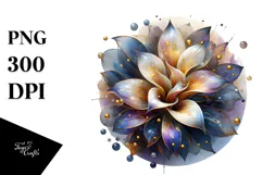 Shiny Lobelia, Watercolor PNG Product Image 1