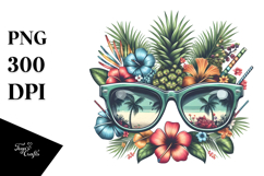 Tropical Sunglasses, Vector Style Product Image 1