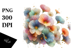 Colorful Diamond Nasturtium PNG Product Image 1