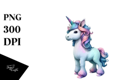 Colorful Baby Macaw Whimsical PNG Product Image 1