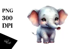Baby Elephant Transparent PNG Product Image 1