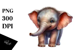 Baby Elephant Transparent PNG Product Image 1