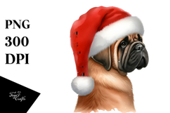 Christmass Cocker Spaniel with Decorations PNG Product Image 1