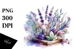 Wooden Stained Lavender PNG Product Image 1