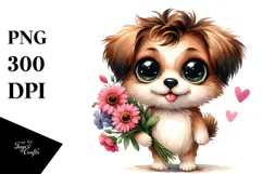 Baby Dog with es PNG Product Image 1