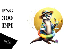 Funky Otter Beachwear, Transparent PNG Product Image 1