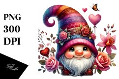 Valentines Gnome Detailed Hat PNG Product Image 1