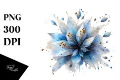 Abstract Watercolor Lobelia Made of Material Product Image 3
